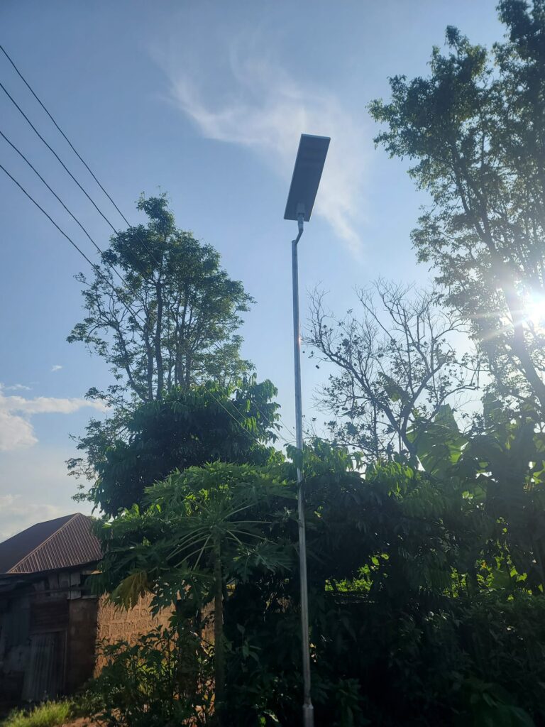 Installation of Solar Powered Street Lights on Ide Dom Odenigbo Avenue